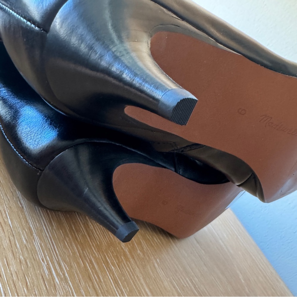 NWT! MADEWELL Women’s The Emilie Ankle Boot, True Black Leather, Size 9 - Picture 13 of 16
